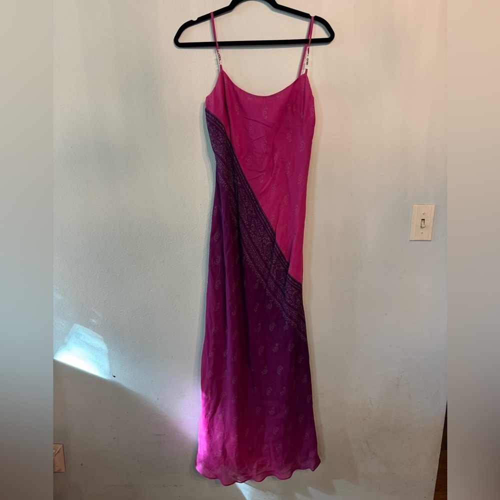 Vintage Pink and Purple Women's Dress laundry long